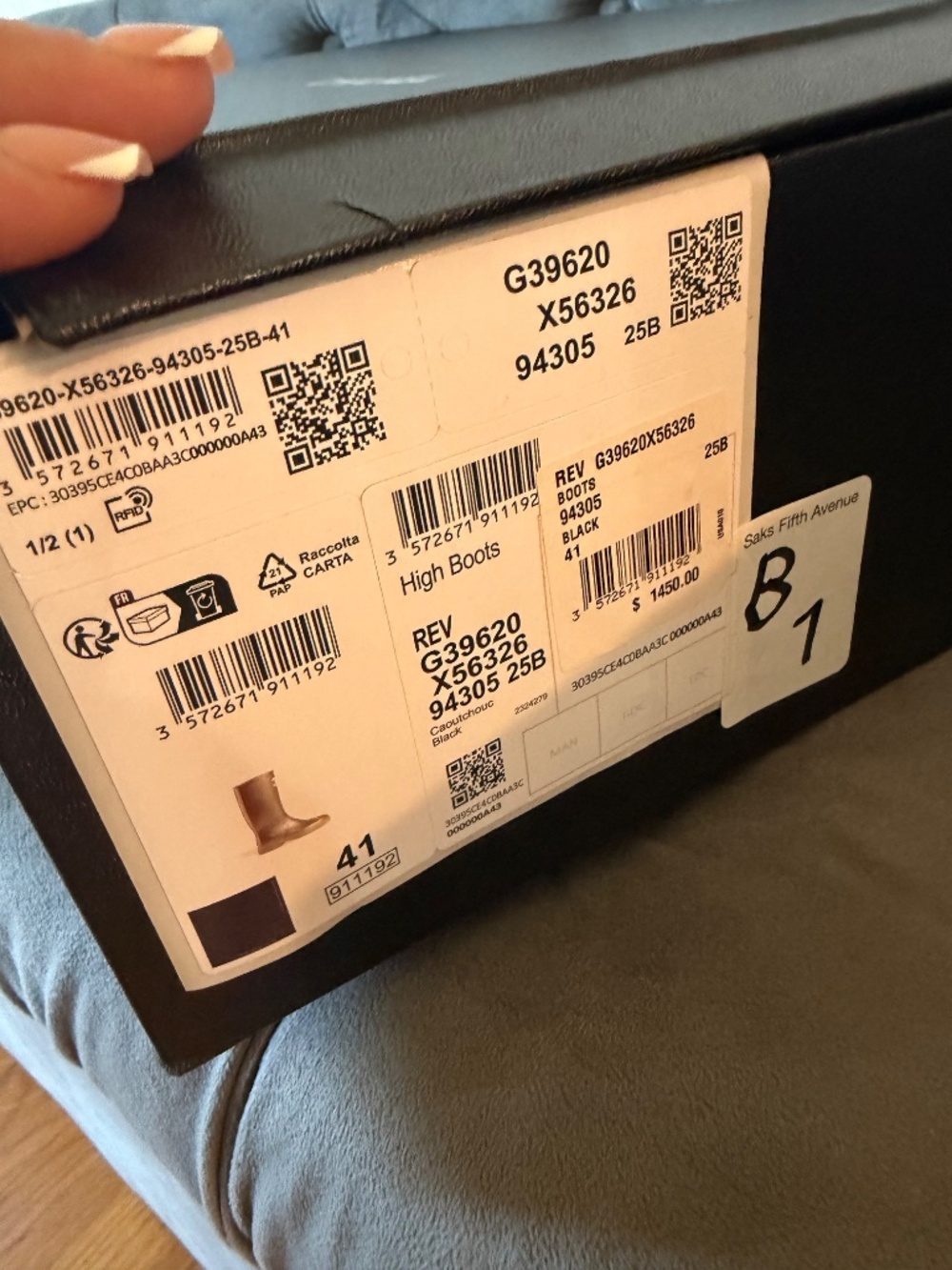 Chanel rain boots 41 black - Picture 7 of 8
